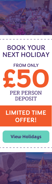 Book your next holiday from only £50 per person Deposit. Limited Time Offer. View Holidays.